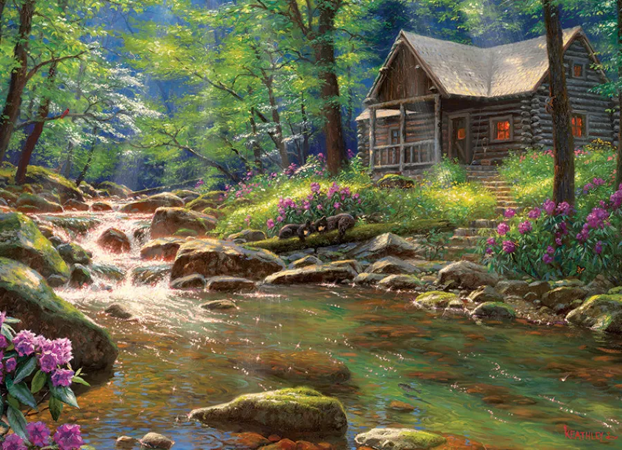 Cobble Hill Fishing Cabin | 1000 Piece- 1000 Piece | Countryscape