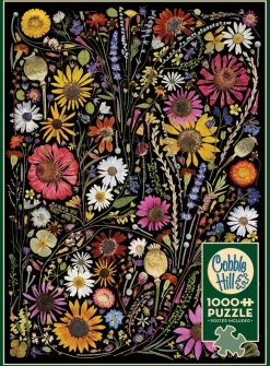 Cobble Hill Flower Press: Happiness | 1000 Piece- 1000 Piece | Flowers / Gardens