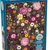 Cobble Hill Flower Press: Little Hollow & Red Daisy | 500 Piece- 500 Piece | Flowers / Gardens