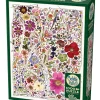 Cobble Hill Flower Press: Spring | 1000 Piece- 1000 Piece | Collage - Variety