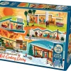 Cobble Hill Four Seasons of Mid-Century Living | Discontinued 500 Piece (Old Big Box)- Collage - Miniscene | Nostalgia / Vintage