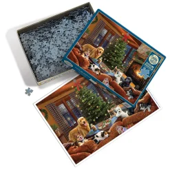 Cobble Hill Furry Festivities | 500 Piece- 500 Piece | Dogs