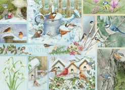 Cobble Hill Garden Birds in Winter | 500 Piece- 500 Piece | Winter