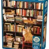 Cobble Hill Gotham Bookstore Cats | Discontinued 500 Piece (Old Big Box)- 500 Piece | Books