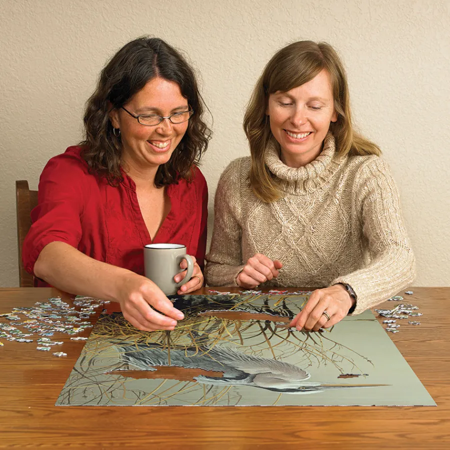 Cobble Hill Great Blue Heron | 500 Piece- 500 Piece | Waterscape