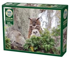 Cobble Hill Great Horned Owl | 1000 Piece- 1000 Piece | Mountainscape