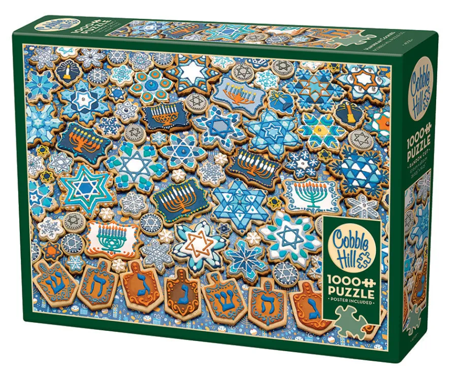Cobble Hill Hanukkah Cookies | 1000 Piece- 1000 Piece | Collage - Busy