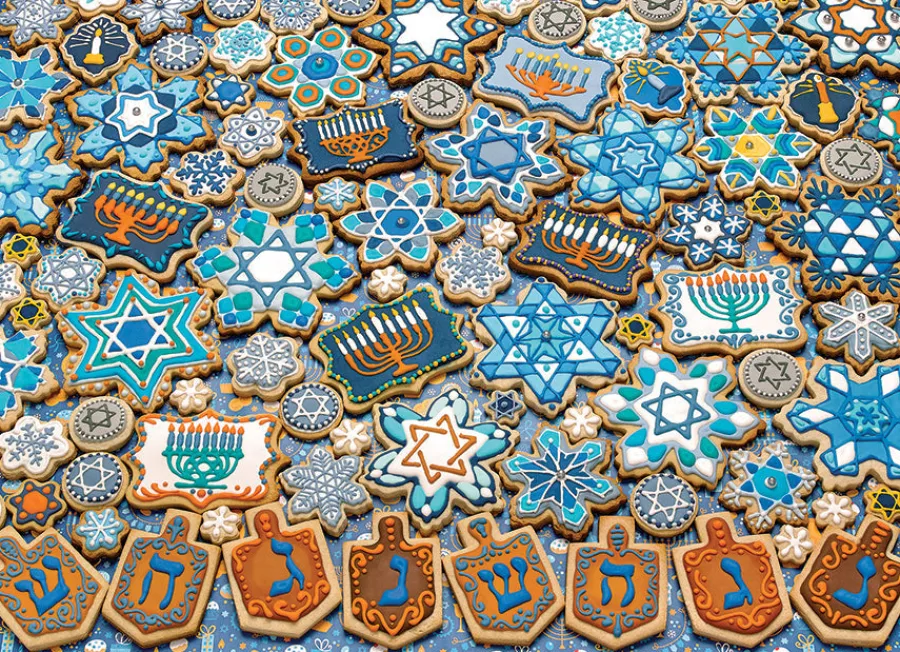Cobble Hill Hanukkah Cookies | 1000 Piece- 1000 Piece | Collage - Busy