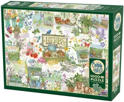 Cobble Hill Herb Garden | 1000 Piece- 1000 Piece | Birds