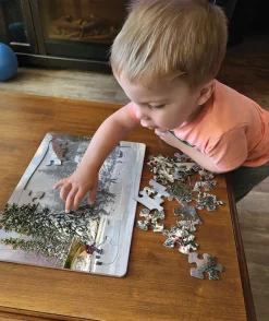 Cobble Hill Hockey Pond (tray) | 35 Piece Tray- Tray Puzzles | Dogs