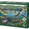 Cobble Hill Hooked on Fishing | 1000 Piece- 1000 Piece | Waterscape