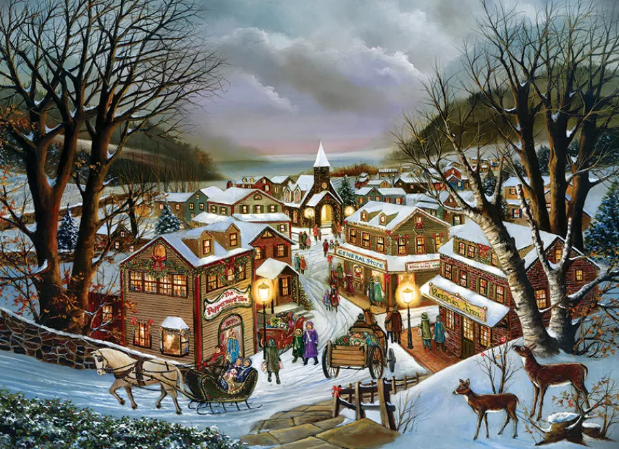 Cobble Hill I Remember Christmas | 1000 Piece- 1000 Piece | Countryscape