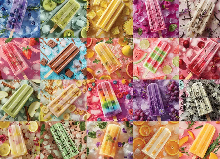 Cobble Hill Ice Lollies | 500 Piece- 500 Piece | Collage - Miniscene