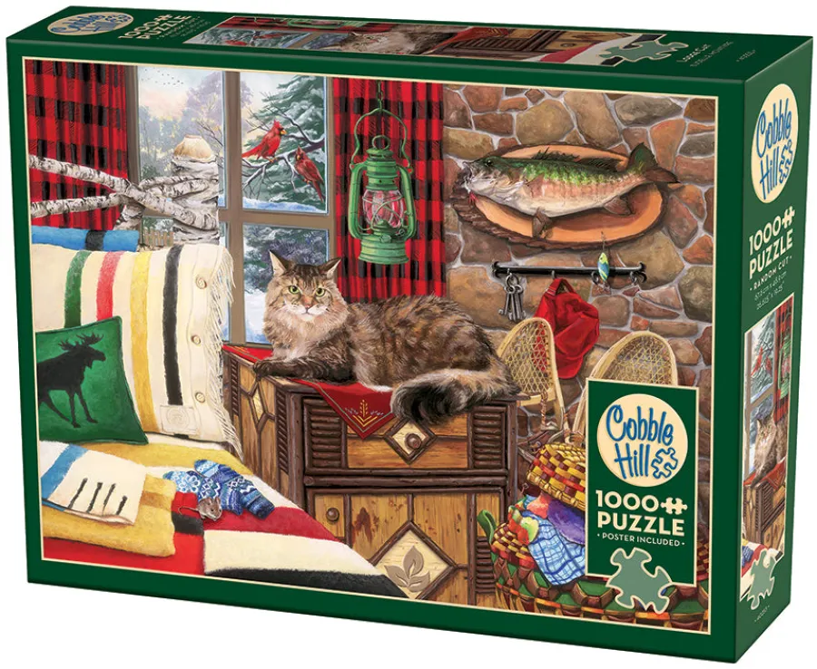 Cobble Hill Lodge Cat | 1000 Piece- 1000 Piece | Cats