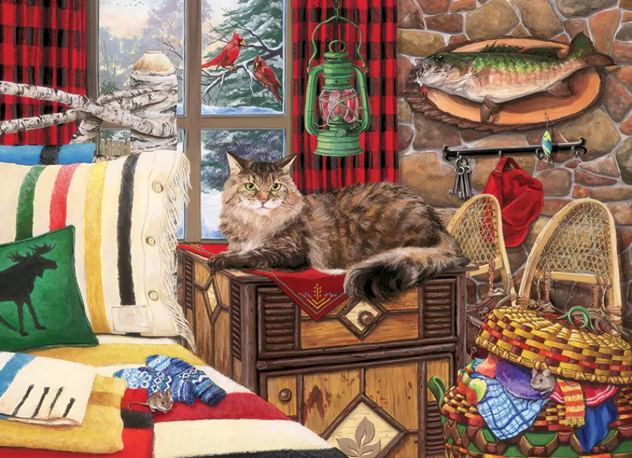 Cobble Hill Lodge Cat | 1000 Piece- 1000 Piece | Cats