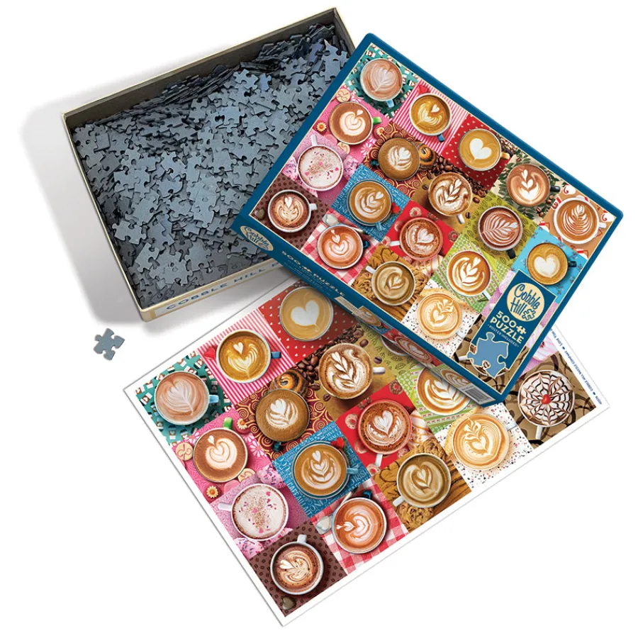 Cobble Hill Love You A Latte | 500 Piece- 500 Piece | Collage - Miniscene