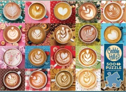 Cobble Hill Love You A Latte | 500 Piece- 500 Piece | Collage - Miniscene