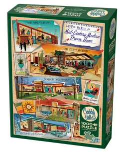 Cobble Hill Mid-Century Modern Dream Home | 1000 Piece- 1000 Piece | Collage - Miniscene