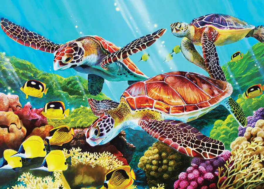 Cobble Hill Molokini Sea (tray) | 35 Piece Tray- Tray Puzzles | Waterscape