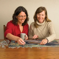 Cobble Hill Mom's Awaiting | 1000 Piece- 1000 Piece | Mountainscape