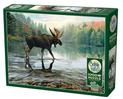 Cobble Hill Moose Crossing | 1000 Piece- 1000 Piece | Mountainscape