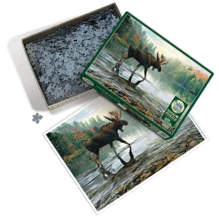 Cobble Hill Moose Crossing | 1000 Piece- 1000 Piece | Mountainscape
