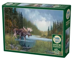 Cobble Hill Moose Lake | 1000 Piece- 1000 Piece | Mountainscape