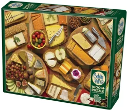 Cobble Hill More Cheese Please | Discontinued 1000 Piece (Old Big Box)- 1000 Piece | No Calories Puzzles
