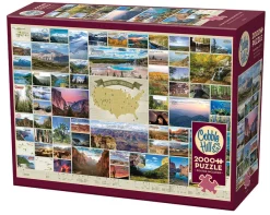 Cobble Hill National Parks of the United States | 2000 Piece- 2000 Piece | Collage - Miniscene
