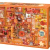 Cobble Hill Orange | 1000 Piece- 1000 Piece | Collage - Busy