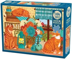 Cobble Hill Pumpkin Patch Cats | 500 Piece- 500 Piece | Cats