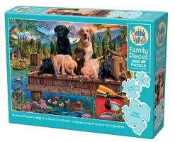 Cobble Hill Pups and Ducks (Family) | Family Pieces 350- Family Pieces 350 | Mountainscape