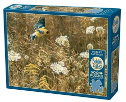 Cobble Hill Queen Anne's Lace and American Goldfinch | 500 Piece- 500 Piece | Birds