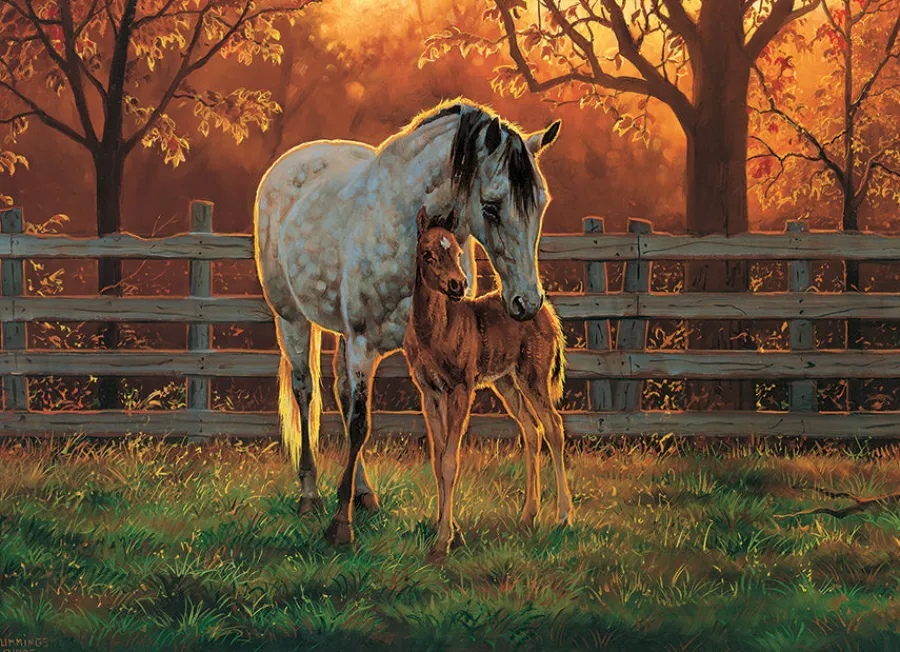 Cobble Hill Quiet Time | 500 Piece- 500 Piece | Horses
