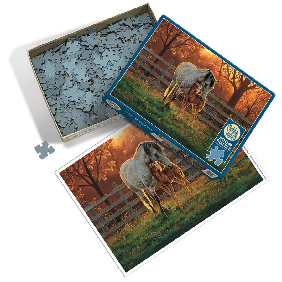 Cobble Hill Quiet Time | 500 Piece- 500 Piece | Horses