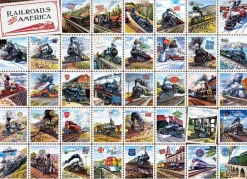 Cobble Hill Railroads of America | 1000 Piece- 1000 Piece | Collage - Miniscene