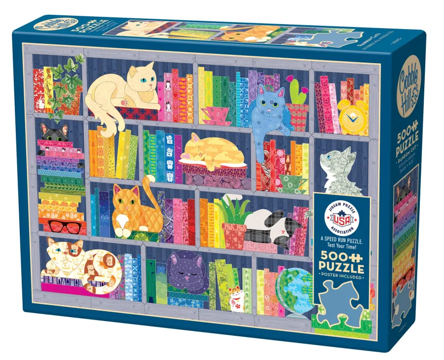 Cobble Hill Rainbow Cats | 500 Piece- 500 Piece | Cats