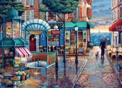 Cobble Hill Rainy Day Stroll | 1000 Piece- 1000 Piece | European Escape