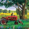 Cobble Hill Red Tractor (tray) | 35 Piece Tray- Tray Puzzles