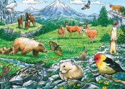 Cobble Hill Rocky Mountain Wildlife (tray) | 35 Piece Tray- Tray Puzzles | Mountainscape
