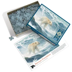 Cobble Hill Salmon Watch - Spirit Bear | 500 Piece- 500 Piece | Waterscape