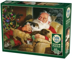Cobble Hill Santa's Quiet Time | 1000 Piece- 1000 Piece | Dogs