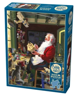Cobble Hill Santa's Workbench | 500 Piece- 500 Piece | Flying Adventures