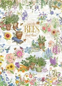 Cobble Hill Save the Bees | 1000 Piece- 1000 Piece | Collage - Variety