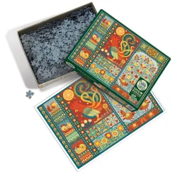 Cobble Hill Scandi Chicken Quilt | 1000 Piece- 1000 Piece | Farm