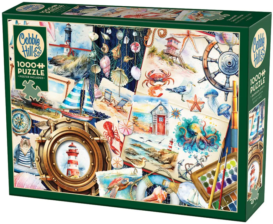 Cobble Hill Seashore Sketchbook | 1000 Piece- 1000 Piece