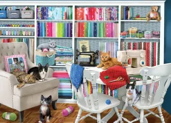 Cobble Hill Sewing Room | 1000 Piece- 1000 Piece | Cats