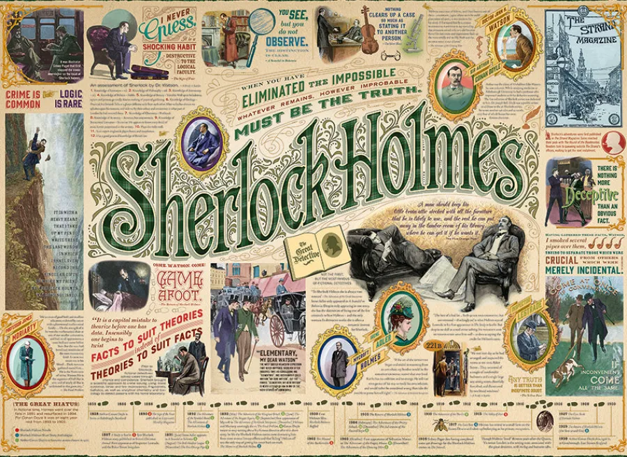 Cobble Hill Sherlock | Discontinued 1000 Piece (Old Big Box)- 1000 Piece | Books