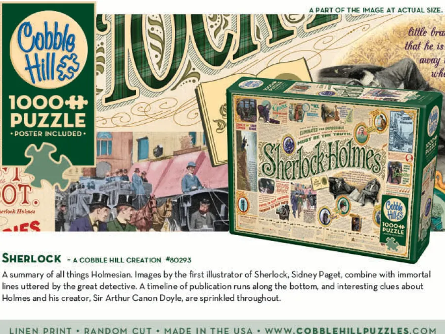Cobble Hill Sherlock | Discontinued 1000 Piece (Old Big Box)- 1000 Piece | Books