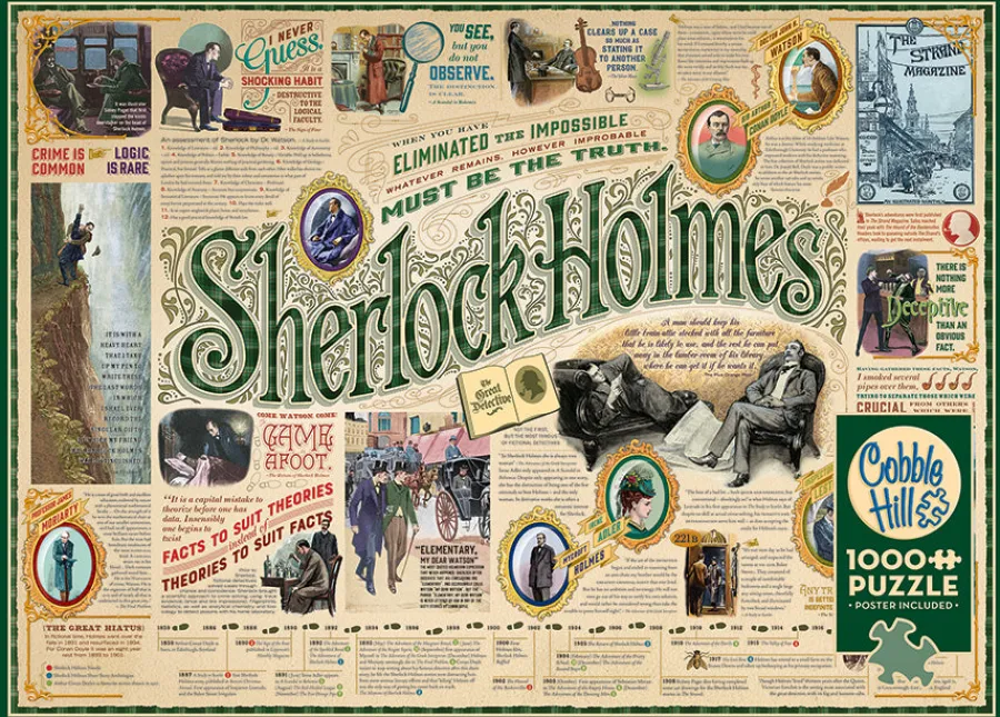 Cobble Hill Sherlock | Discontinued 1000 Piece (Old Big Box)- 1000 Piece | Books
